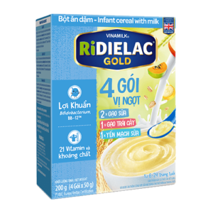 Bột Ăn Dặm RiDielac Gold 4 Vị Ngọt - Hộp Giấy 200g