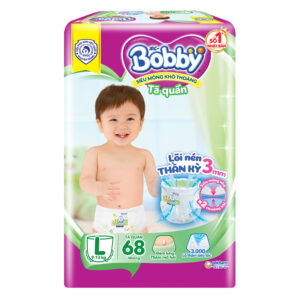 Bỉm - Tã quần Bobby Fresh size L 68 miếng (cho bé 9 - 13kg)
