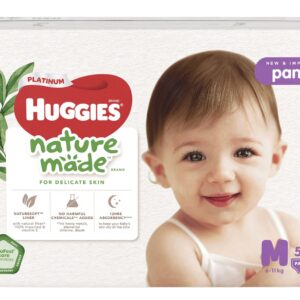 Bỉm - Tã quần Huggies Platinum Naturemade size M 58 miếng (Cho bé 6 - 11kg)