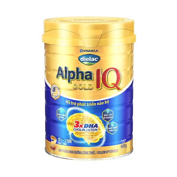 Sữa Dielac Alpha Gold Step 3, Vinamilk, 900g, 1-2 tuổi