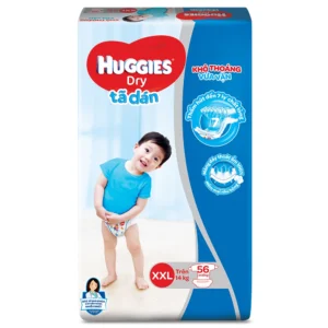 Bỉm - Tã dán Huggies size XXL - 56 miếng (Cho bé trên 14kg)