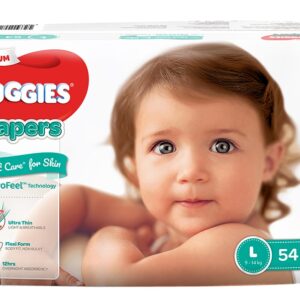 Bỉm - Tã dán Huggies Platinum siêu cao cấp size L - 54 miếng (Cho bé 9 - 14kg)
